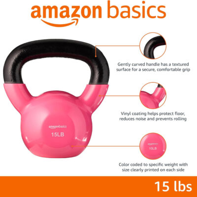 Amazon Basics Vinyl Kettlebell