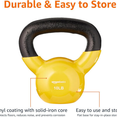 Amazon Basics Vinyl Kettlebell