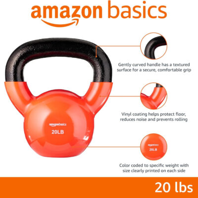 Amazon Basics Vinyl Kettlebell