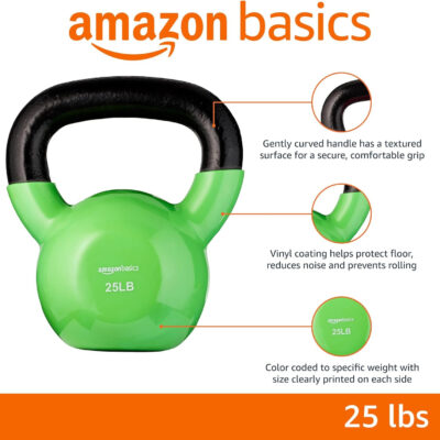 Amazon Basics Vinyl Kettlebell
