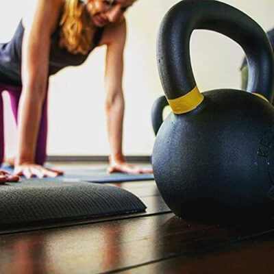 689b38fe69b51edd69ae7ccd6a519d0279d7ee75933c09a8b8a0d.jpg Kettlebell Kings Powder Coated Kettlebell Weights - 9-97 lb Strength Training Kettlebells for Men and Women - Hand Weights Workout Gym Equipment - Weights Set for Home Gym- New
