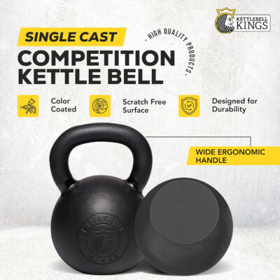 689b39206958012df7ca8e35f2becada682b19d852fa48c45ce8d.jpg Kettlebell Kings Powder Coated Kettlebell Weights - 9-97 lb Strength Training Kettlebells for Men and Women - Hand Weights Workout Gym Equipment - Weights Set for Home Gym- New