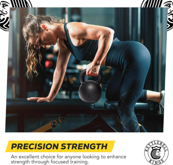 689b3926697aeb137d664ea0ed5ae569164e2a9b065d51105485d.jpg Kettlebell Kings Powder Coated Kettlebell Weights - 9-97 lb Strength Training Kettlebells for Men and Women - Hand Weights Workout Gym Equipment - Weights Set for Home Gym- New