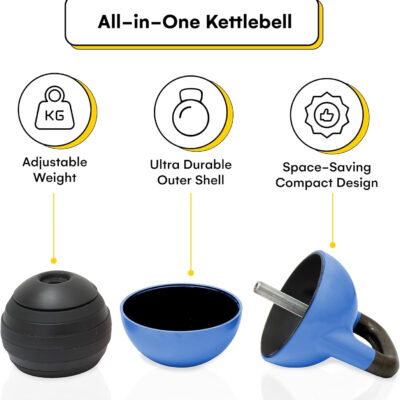 689b3935e8520966bbefd062b5af8dfe3fbdd7efc8a9637108cca.jpg Kettlebell Kings Powder Coated Kettlebell Weights - 9-97 lb Strength Training Kettlebells for Men and Women - Hand Weights Workout Gym Equipment - Weights Set for Home Gym- New