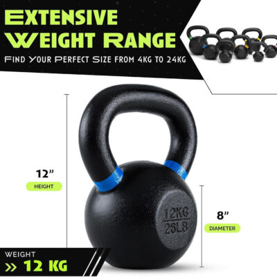 689b396b9b59e569fe2d1b2163954144e7668eea4baf5fdd2e338.jpg Single Cast Iron Kettlebell | Powder Coated - Wide Handle Weights for Core & Glute Workouts Swings, Squats, Deadlifts Strength, Endurance & Flexibility for Men & Women