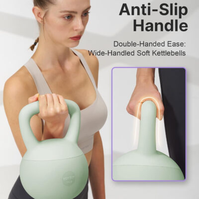 YOTTOY Soft Kettlebell,Kettlebell Anti-Slip Grip Weight for Home Workouts, Kettlebells Set Strength and Safety Guaranteed