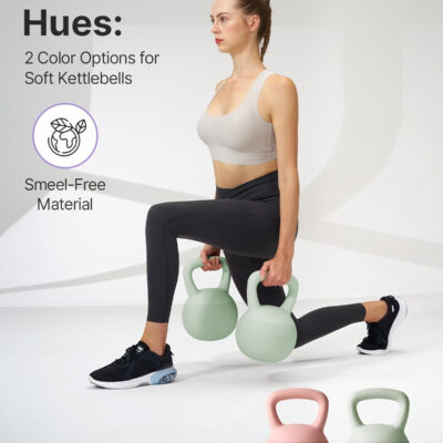 YOTTOY Soft Kettlebell,Kettlebell Anti-Slip Grip Weight for Home Workouts, Kettlebells Set Strength and Safety Guaranteed