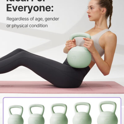 YOTTOY Soft Kettlebell,Kettlebell Anti-Slip Grip Weight for Home Workouts, Kettlebells Set Strength and Safety Guaranteed