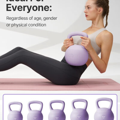 YOTTOY Soft Kettlebell,Kettlebell Anti-Slip Grip Weight for Home Workouts, Kettlebells Set Strength and Safety Guaranteed