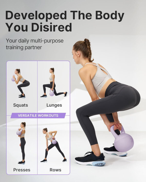 YOTTOY Soft Kettlebell,Kettlebell Anti-Slip Grip Weight for Home Workouts, Kettlebells Set Strength and Safety Guaranteed