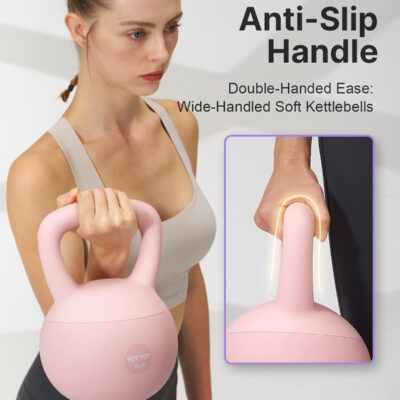 YOTTOY Soft Kettlebell,Kettlebell Anti-Slip Grip Weight for Home Workouts, Kettlebells Set Strength and Safety Guaranteed