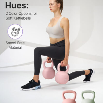 YOTTOY Soft Kettlebell,Kettlebell Anti-Slip Grip Weight for Home Workouts, Kettlebells Set Strength and Safety Guaranteed