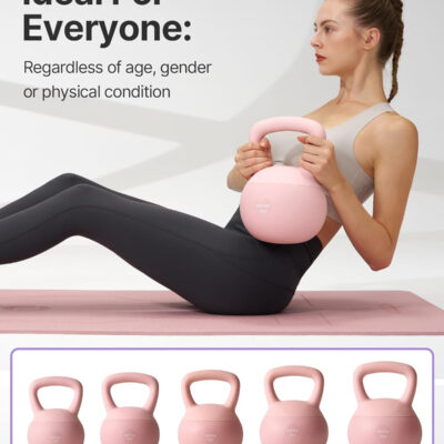 YOTTOY Soft Kettlebell,Kettlebell Anti-Slip Grip Weight for Home Workouts, Kettlebells Set Strength and Safety Guaranteed