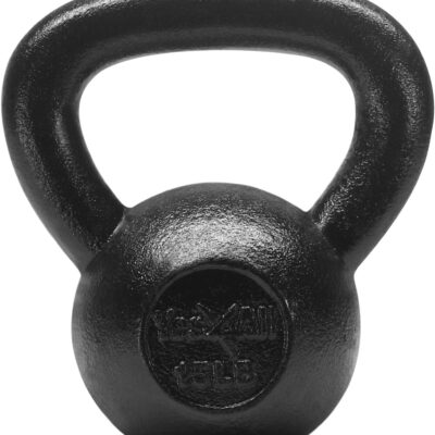 Yes4All Kettlebell Cast Iron Sets 5 - 10 - 15 - 20 - 25 - 30 lbs, Multi-Level from Beginners to Pros Kettlebell Set for Strength Training & Home Gym Equipment