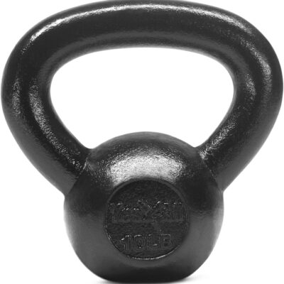 Yes4All Kettlebell Cast Iron Sets 5 - 10 - 15 - 20 - 25 - 30 lbs, Multi-Level from Beginners to Pros Kettlebell Set for Strength Training & Home Gym Equipment
