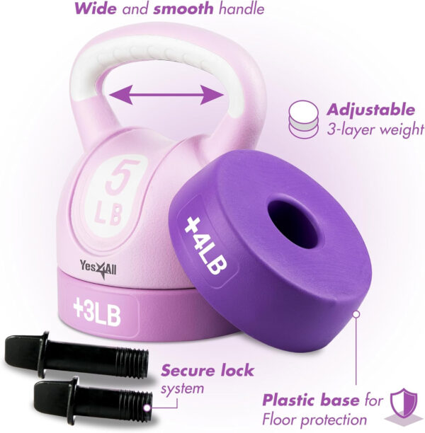689b3e11dedf28ebde3f2a69ac0943d2353f426583f3e0c1894cb.jpg Yes4All Kettlebell Sets - Adjustable Kettlebell Set for Strength Training - Kettlebells Adjustable Weight for Versatile Workouts