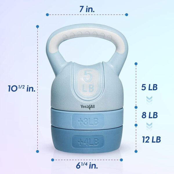 689b3e1a9f45ee5cecc7baa0455bc97eafbafc32a38c69178b046.jpg Yes4All Kettlebell Sets - Adjustable Kettlebell Set for Strength Training - Kettlebells Adjustable Weight for Versatile Workouts