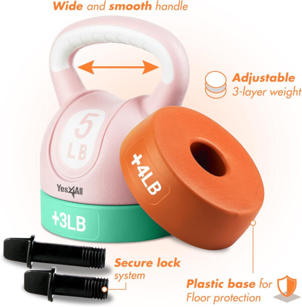 689b3e2f8d56526ec2a1eeed183e163c85deee640c5d8030f9265.jpg Yes4All Kettlebell Sets - Adjustable Kettlebell Set for Strength Training - Kettlebells Adjustable Weight for Versatile Workouts