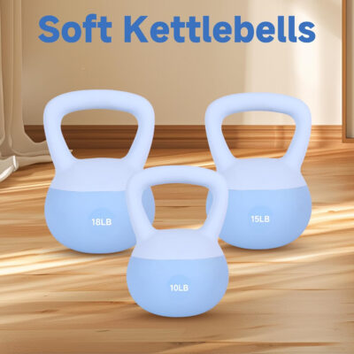 689b3e759ad991ea67e242cf24084d3793190f56456f59f5e1107.jpg Leikefitness Soft Kettlebells,Steel Shot Filled Weights for Women and Men,Color Coded Anti Slip Soft Kettlebells,Home workout