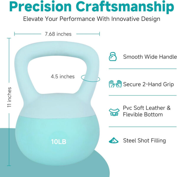 689b3e96b808c885e0579918fd06e6c669c4de4bfca2a6c019004.jpg Leikefitness Soft Kettlebells,Steel Shot Filled Weights for Women and Men,Color Coded Anti Slip Soft Kettlebells,Home workout