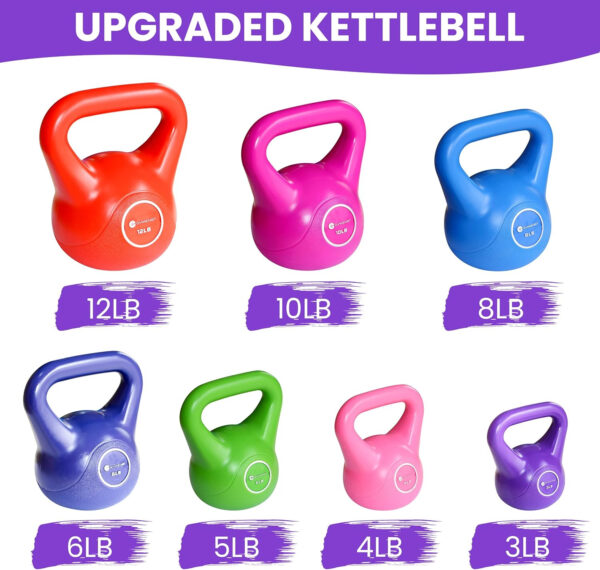 689b3ed1e421b6046ac64300a35556e9c509e7ffe7ea5448f1415.jpg GYMENIST Exercise Kettlebell Fitness Workout Body Equipment Choose Your Weight Size(12 LB)