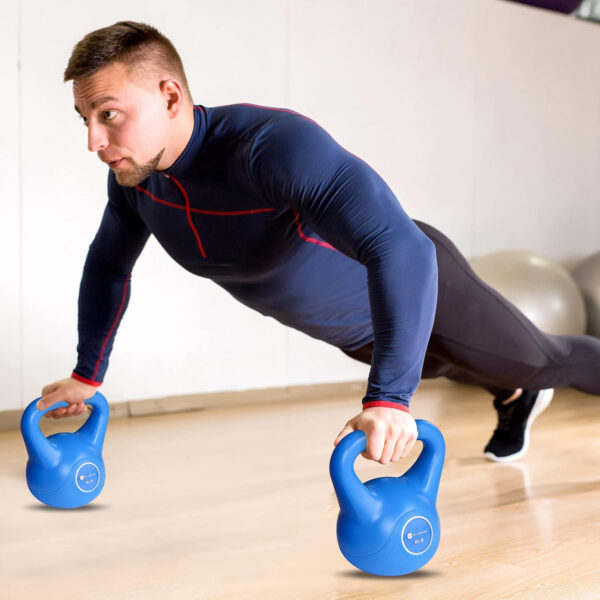 689b3ed4b806dc32ed1f0a966f4a4f4b73012200d60ae17d8247c.jpg GYMENIST Exercise Kettlebell Fitness Workout Body Equipment Choose Your Weight Size(12 LB)