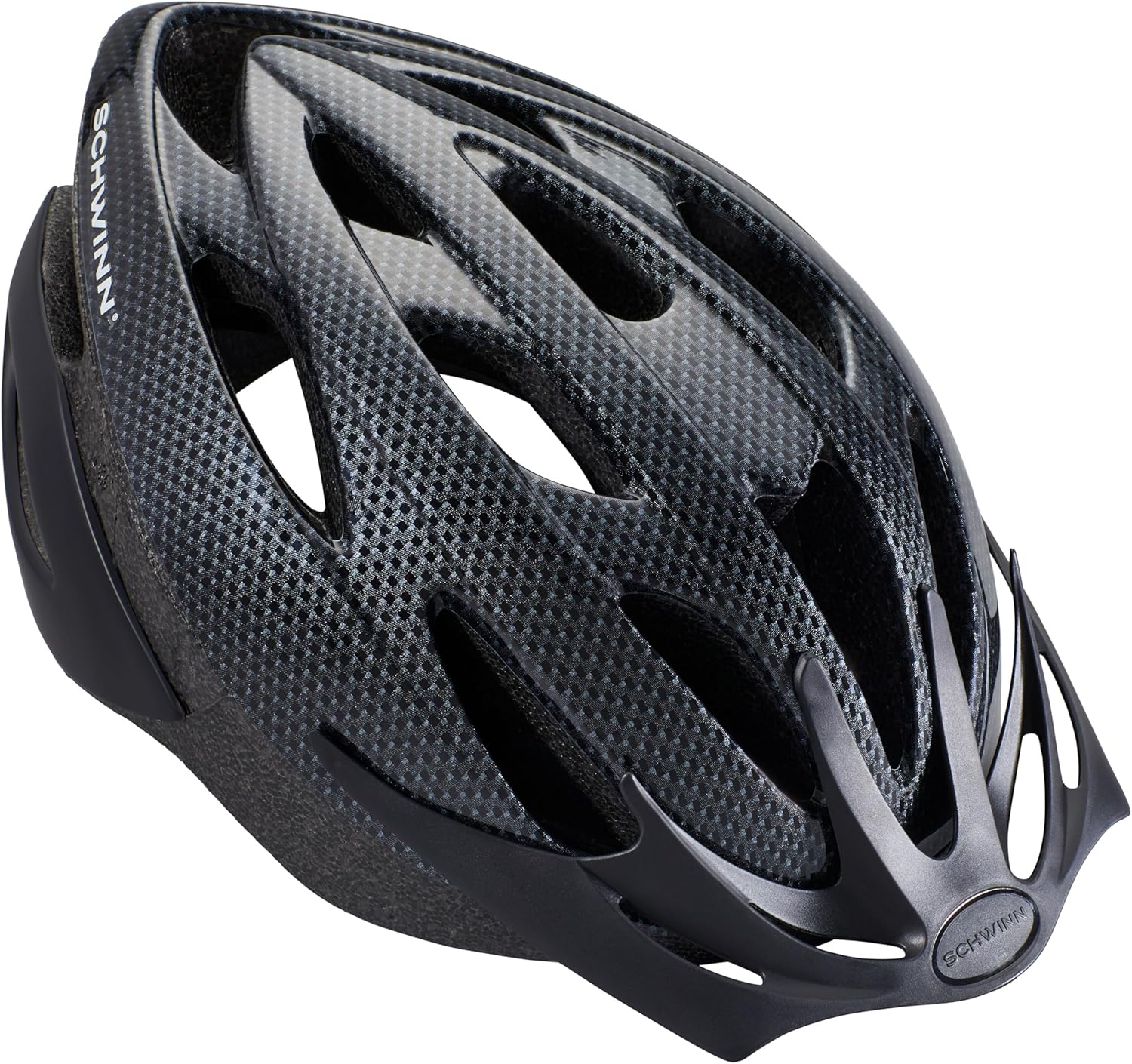 Schwinn Thrasher Helmet for Adults, Size 58-62 cm for Riders Ages 14+, Microshell, Adjustable Dial & Straps, Interior Padding, Air Vents, Lighted or Unlit, Visor, Adult Bike Helmet