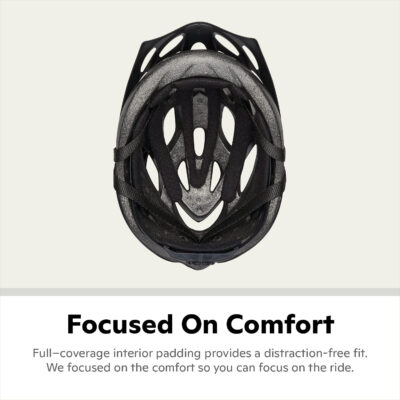 Schwinn Thrasher Helmet for Adults, Size 58-62 cm for Riders Ages 14+, Microshell, Adjustable Dial & Straps, Interior Padding, Air Vents, Lighted or Unlit, Visor, Adult Bike Helmet