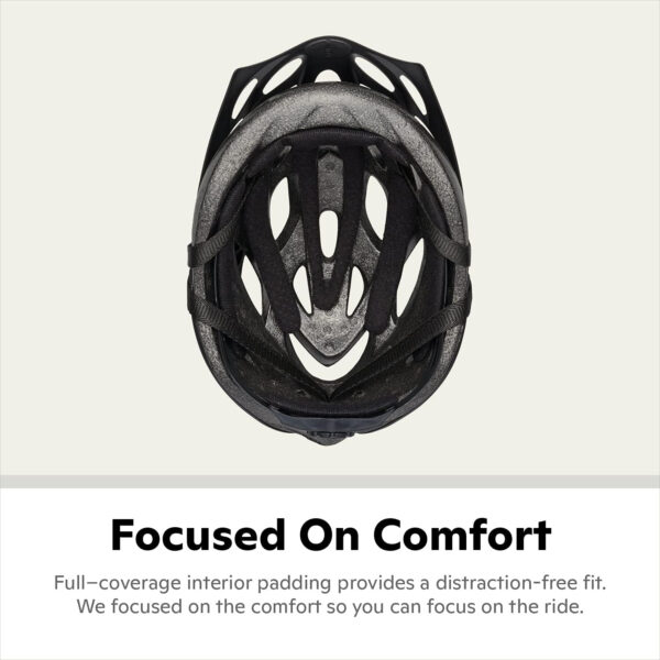 Schwinn Thrasher Helmet for Adults, Size 58-62 cm for Riders Ages 14+, Microshell, Adjustable Dial & Straps, Interior Padding, Air Vents, Lighted or Unlit, Visor, Adult Bike Helmet
