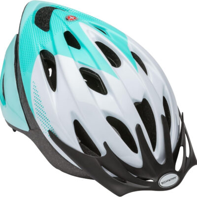 Schwinn Thrasher Helmet for Adults, Size 58-62 cm for Riders Ages 14+, Microshell, Adjustable Dial & Straps, Interior Padding, Air Vents, Lighted or Unlit, Visor, Adult Bike Helmet