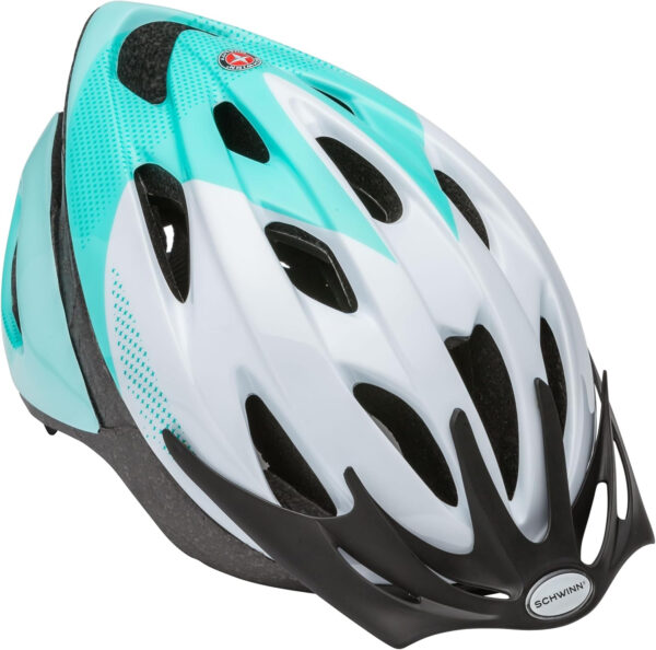 Schwinn Thrasher Helmet for Adults, Size 58-62 cm for Riders Ages 14+, Microshell, Adjustable Dial & Straps, Interior Padding, Air Vents, Lighted or Unlit, Visor, Adult Bike Helmet