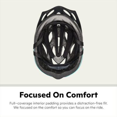 Schwinn Thrasher Helmet for Adults, Size 58-62 cm for Riders Ages 14+, Microshell, Adjustable Dial & Straps, Interior Padding, Air Vents, Lighted or Unlit, Visor, Adult Bike Helmet