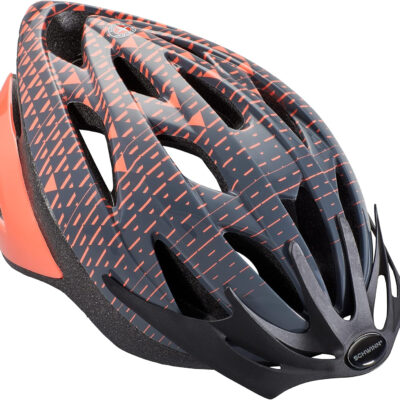 Schwinn Thrasher Helmet for Adults, Size 58-62 cm for Riders Ages 14+, Microshell, Adjustable Dial & Straps, Interior Padding, Air Vents, Lighted or Unlit, Visor, Adult Bike Helmet