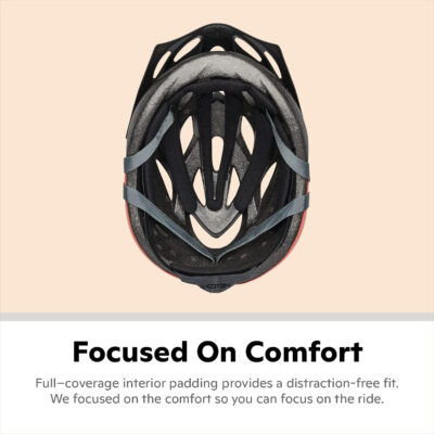 Schwinn Thrasher Helmet for Adults, Size 58-62 cm for Riders Ages 14+, Microshell, Adjustable Dial & Straps, Interior Padding, Air Vents, Lighted or Unlit, Visor, Adult Bike Helmet