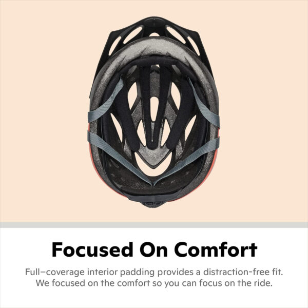 Schwinn Thrasher Helmet for Adults, Size 58-62 cm for Riders Ages 14+, Microshell, Adjustable Dial & Straps, Interior Padding, Air Vents, Lighted or Unlit, Visor, Adult Bike Helmet