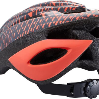Schwinn Thrasher Helmet for Adults, Size 58-62 cm for Riders Ages 14+, Microshell, Adjustable Dial & Straps, Interior Padding, Air Vents, Lighted or Unlit, Visor, Adult Bike Helmet