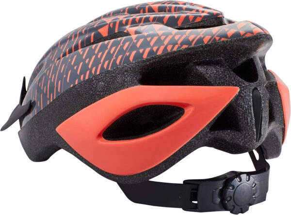 Schwinn Thrasher Helmet for Adults, Size 58-62 cm for Riders Ages 14+, Microshell, Adjustable Dial & Straps, Interior Padding, Air Vents, Lighted or Unlit, Visor, Adult Bike Helmet