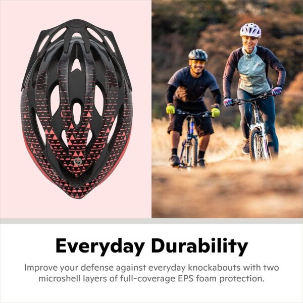 Schwinn Thrasher Helmet for Adults, Size 58-62 cm for Riders Ages 14+, Microshell, Adjustable Dial & Straps, Interior Padding, Air Vents, Lighted or Unlit, Visor, Adult Bike Helmet