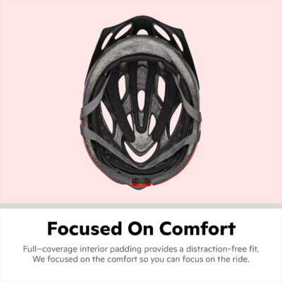 Schwinn Thrasher Helmet for Adults, Size 58-62 cm for Riders Ages 14+, Microshell, Adjustable Dial & Straps, Interior Padding, Air Vents, Lighted or Unlit, Visor, Adult Bike Helmet