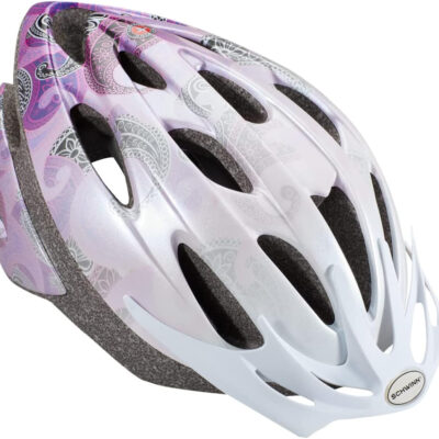 Schwinn Thrasher Helmet for Adults, Size 58-62 cm for Riders Ages 14+, Microshell, Adjustable Dial & Straps, Interior Padding, Air Vents, Lighted or Unlit, Visor, Adult Bike Helmet