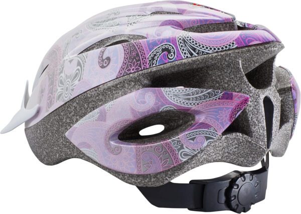 Schwinn Thrasher Helmet for Adults, Size 58-62 cm for Riders Ages 14+, Microshell, Adjustable Dial & Straps, Interior Padding, Air Vents, Lighted or Unlit, Visor, Adult Bike Helmet