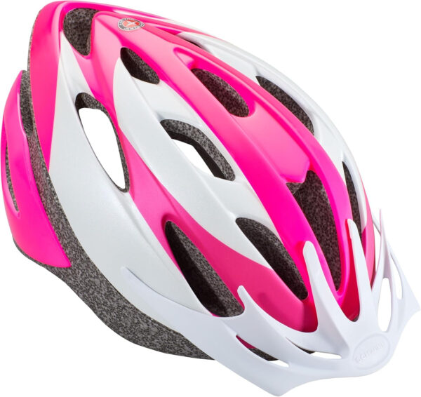 Schwinn Thrasher Helmet for Adults, Size 58-62 cm for Riders Ages 14+, Microshell, Adjustable Dial & Straps, Interior Padding, Air Vents, Lighted or Unlit, Visor, Adult Bike Helmet