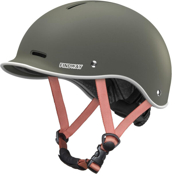 Findway Pro Bike Helmet for Adults,Adjustable Cycling Helmet for Men & Women [Safety Certified] Bicycle Helmet for Commuting, Road Biking, Skating with Adjustable Dial