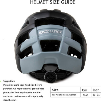 689b45de485eb3352645b63f8036b04091bffb1cc6550f3a0b377.jpg Exclusky Bike Helmet Mountain Bike Helmet for Adults Lightweight MTB Cycling Helmet for Men Women Adjustable Bicycle Helmet with Visor