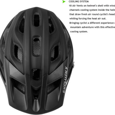 689b45e2b815ee24b7ca3a4e714ded529a4bee2dfdb4b0005b82e.jpg Exclusky Bike Helmet Mountain Bike Helmet for Adults Lightweight MTB Cycling Helmet for Men Women Adjustable Bicycle Helmet with Visor