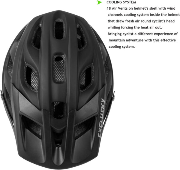 689b45e2b815ee24b7ca3a4e714ded529a4bee2dfdb4b0005b82e.jpg Exclusky Bike Helmet Mountain Bike Helmet for Adults Lightweight MTB Cycling Helmet for Men Women Adjustable Bicycle Helmet with Visor
