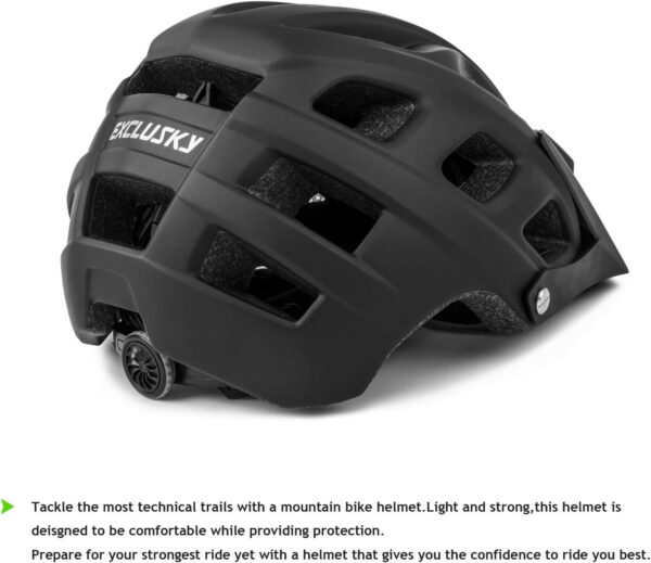 689b45e6e0c19ac7f4177c3208fa0b526e366e3bc0982e3879920.jpg Exclusky Bike Helmet Mountain Bike Helmet for Adults Lightweight MTB Cycling Helmet for Men Women Adjustable Bicycle Helmet with Visor