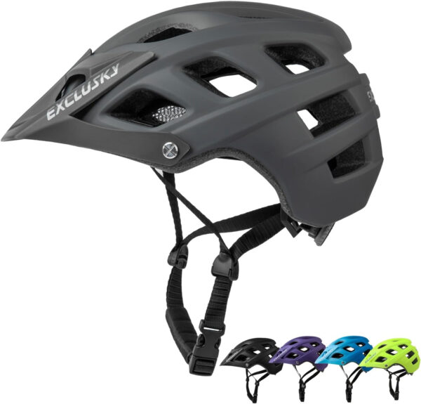 689b45f354ea7df219d693f9db39ef50d75b1cc002a3af66cab54.jpg Exclusky Bike Helmet Mountain Bike Helmet for Adults Lightweight MTB Cycling Helmet for Men Women Adjustable Bicycle Helmet with Visor