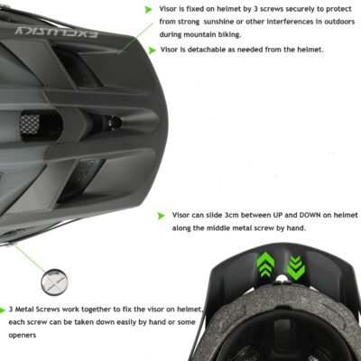 689b45f918d7046a725b81a747b3ca43bb9c3a025c478564eb7ad.jpg Exclusky Bike Helmet Mountain Bike Helmet for Adults Lightweight MTB Cycling Helmet for Men Women Adjustable Bicycle Helmet with Visor
