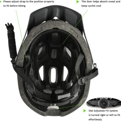 689b45fbe32e239ccb756c423fa0671de5b33753f5eb97d649a19.jpg Exclusky Bike Helmet Mountain Bike Helmet for Adults Lightweight MTB Cycling Helmet for Men Women Adjustable Bicycle Helmet with Visor